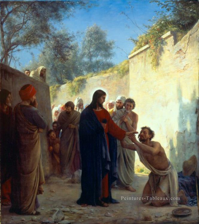 Christ guérissant Carl Heinrich Bloch Peintures à l'huile